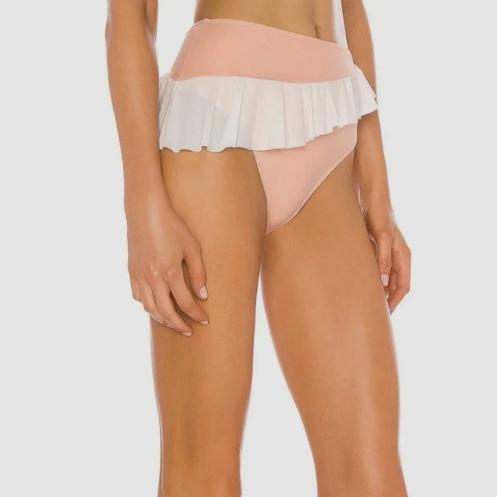 TULAROSA julieta high waist peach bikini bottoms xsmall - Picture 3 of 8